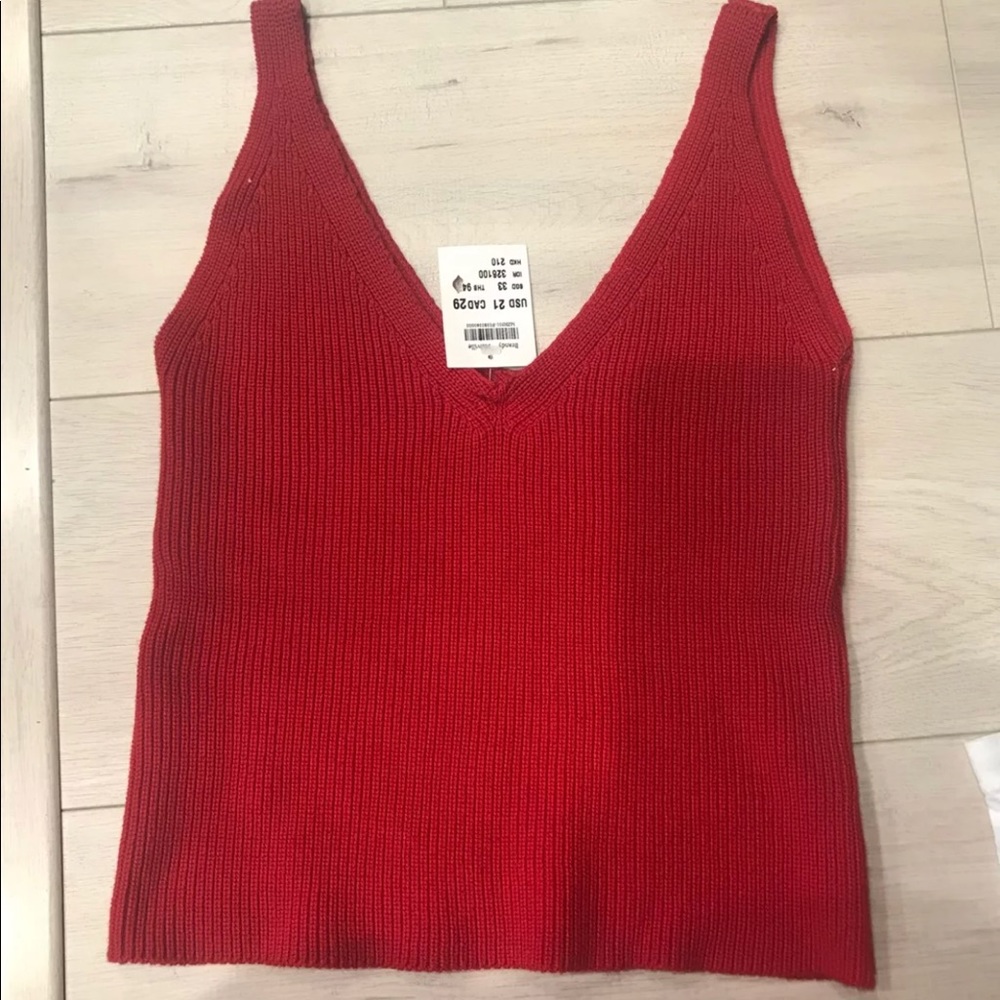 BRANDY NEW TOP red tank top